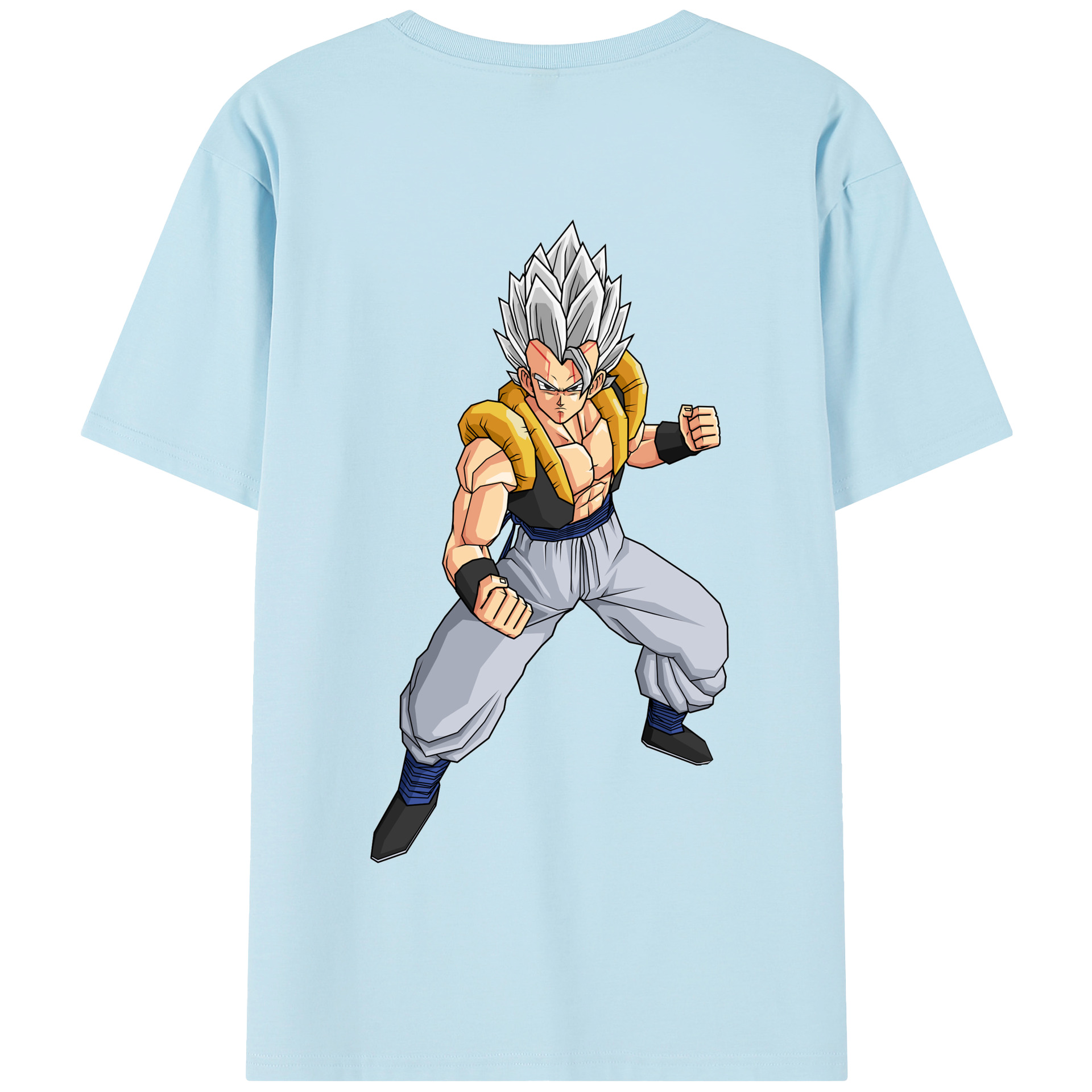 （画像用） ドラゴンボール ベジータ四世（Bejīta Yonsei）DRAGON BALL Vegeta IV 綿100％半袖Tシャツ（背面プリント）